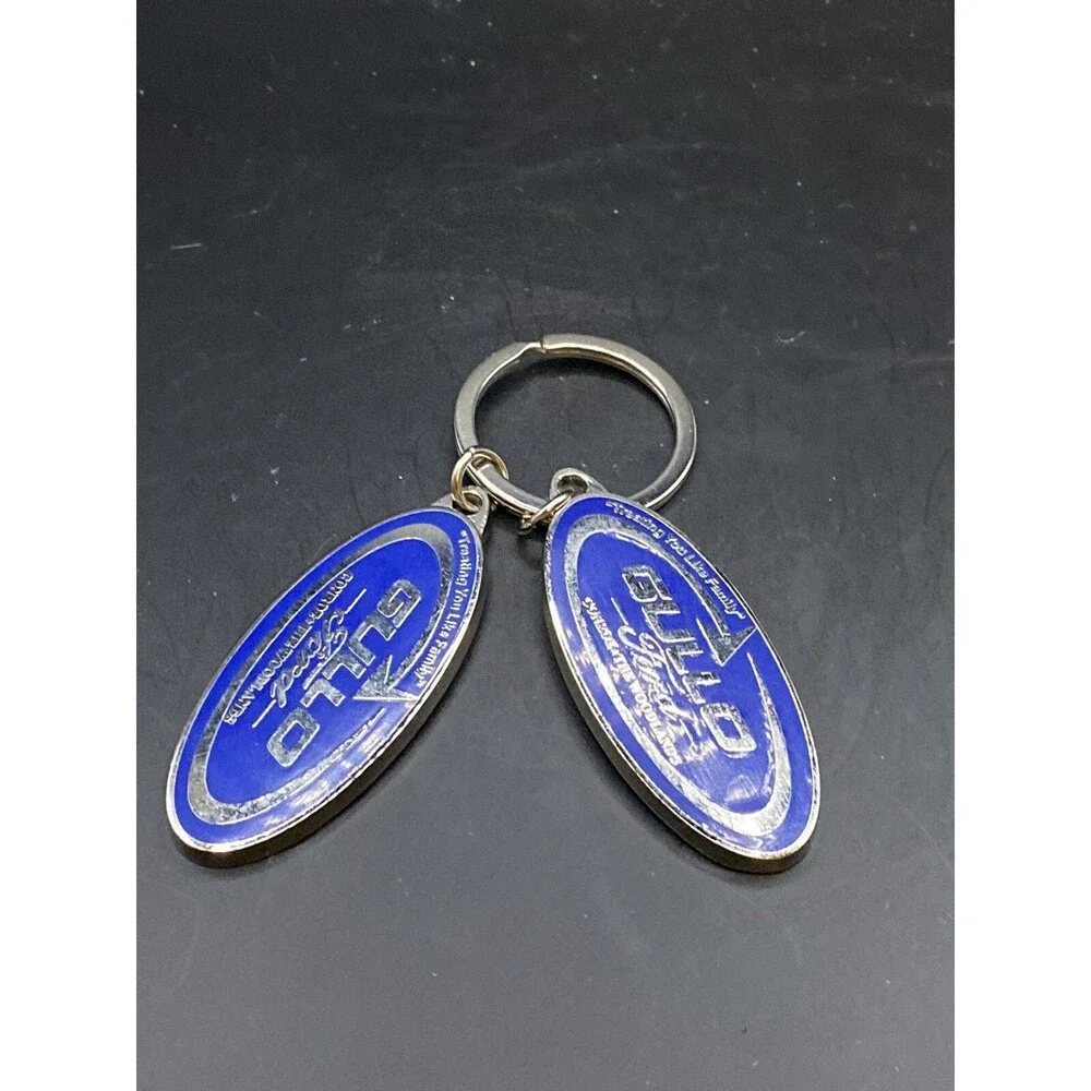 GULLO Ford 2 Emblem Keychains Metal Ford Charms, Gullo Ford Of Conroe, Texas